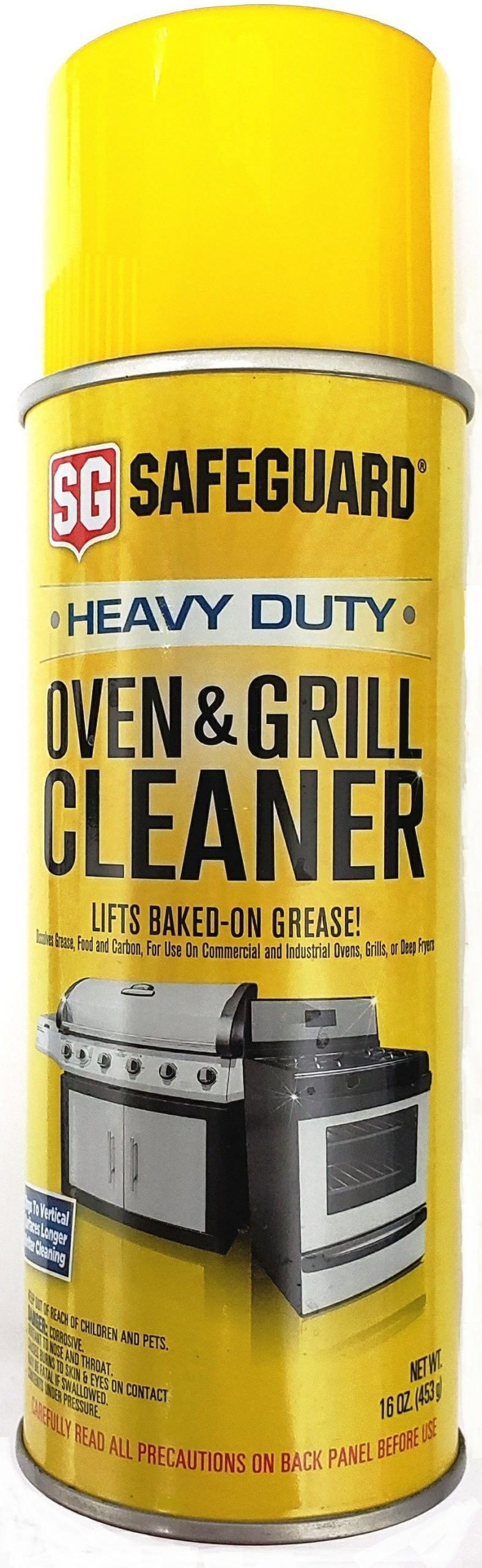 Safe/Clean Oven & Grill Cleaner Spray Heavy Duty - 60% Less Scrubbing - Eco-Friendly Food Safe Grill & Oven Degreaser