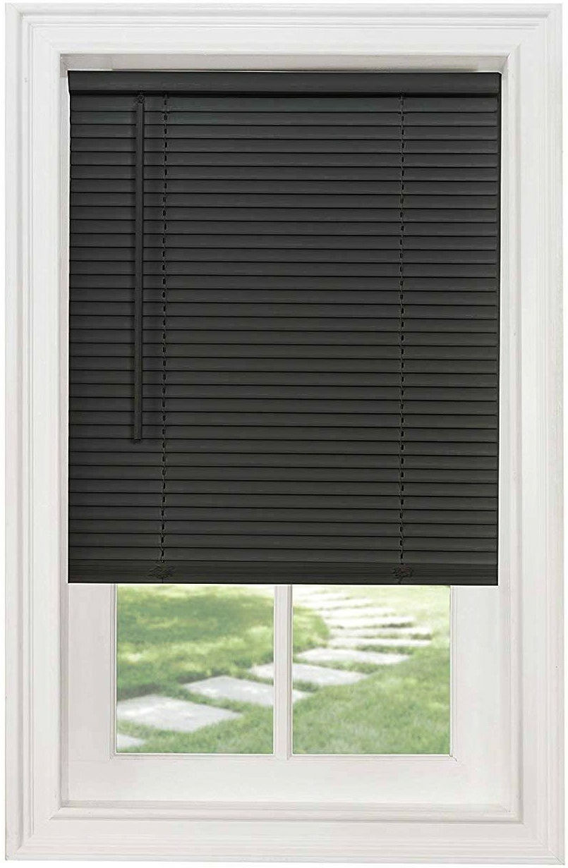 MINI BLIND-1″ CORDLESS BLACK 27 X 72 - Lee Distributors