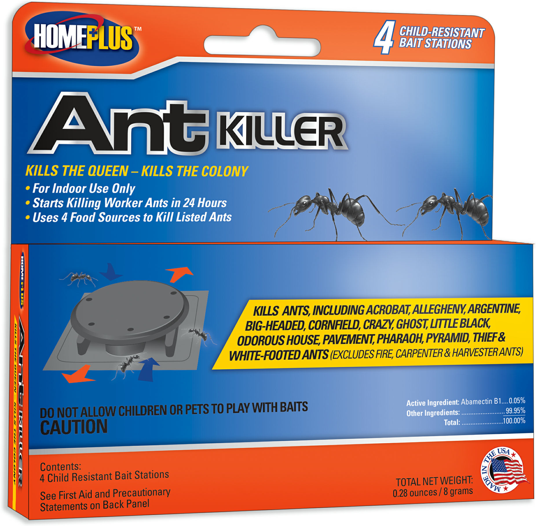 HOMEPLUS ANT KILLER 4ct ( PLASTIC TRAPS ) - Lee Distributors