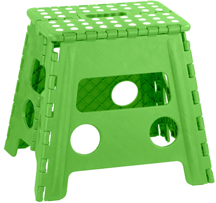 FOLDING STEP STOOL-ASST COLORS ( # 10726 ) - Lee Distributors